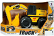 Koparka Lean Toys z napędem frykcyjnym, dźwiękami i światłami Żółta (5645) (5905679070895) - obraz 1