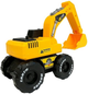 Koparka Lean Toys z napędem frykcyjnym, dźwiękami i światłami Żółta (5645) (5905679070895) - obraz 4