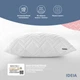 Подушка для сна 70х70 см NORDIC COMFORT+ IDEIA антиаллергенная холлофайбер чехол с молнией белая 4449431 - изображение 3
