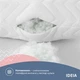 Подушка для сна 70х70 см NORDIC COMFORT+ IDEIA антиаллергенная холлофайбер чехол с молнией белая 4449431 - изображение 5