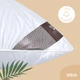 Подушка для сна 70х70 см Air Dream Premium IDEIA два чехла с молнией белая антиаллергенная хлопок перкаль - изображение 8