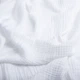 Ткань хлопок плательная Муслин 250 см, 210 гр/м2 4-х слойный для платьев, блузок, юбок, халатов белый 4647917 - изображение 2