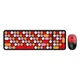 Бездротова клавіатура та миша T-Wolf TF350 Colorful, 2.4G, 800-1600DPI, Чорний/Червоний - зображення 1