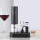 Электрический штопор Maestro для вина с подставкой 5 предметов стильный черный (690950) - изображение 1