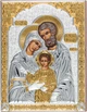 Ікона срібна Ekklesia Свята Родина (10x12,6 см.) (6696/2) - зображення 1