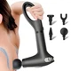 Портативный ручной массажёр пистолет с 4 насадками Fascial gun HB 005 Массажный вибрационный пистолет - изображение 2