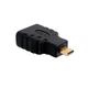 Адаптер-переходник HDMI F – micro HDMI M B00289 | Для камер, планшетов, ноутбуков | Черный - изображение 1