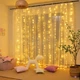 Светодиодная гирлянда штора 3x2м 240LED 220V Теплый свет - изображение 1