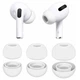 Комплект амбушюр для AirPods Pro 1-2, 4шт (XS, S, M, L), силікон, White - зображення 4