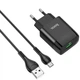 Зарядное устройство Hoco C72A Micro 2.1A Black - изображение 2