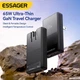 Зарядний пристрій ESSAGER Ultra Thin Gan 65W 1C1A BLACK - зображення 7
