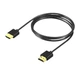 Кабель HDMI Slim, 2K 144Hz (4K 60Hz) Тонкий (3.2mm), 1m (100cm) Black - изображение 1