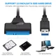 Кабель адаптер SATA 3, 22pin to USB 6Gbps Black, Для HDD та SSD - зображення 4