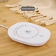 Підставка для чашки з підігрівом термостатична 10W, USB 2+A, 16x12cm, HZ-NBD03 WHITE - зображення 2