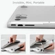 Складная ножка-подставка NB002S одинарная для ноутбука или клавиатуры на скотче, комплект 2шт, silver - изображение 3