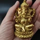 Статуэтка Ганеша RESTEQ — фигурка для интерьера Ganesha 4x4x7 см, декоративный элемент для дома и офиса, символ удачи и - изображение 5