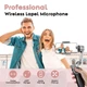 Беспроводной петличный микрофон для смартфона Android Wireless Lavalier Type-C Lightning Розовый - изображение 4