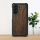 Кожаная накладка Stenk WoodBacker для Samsung Galaxy A56 Чёрный (79342) - изображение 1