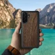 Кожаная накладка Stenk WoodBacker для Samsung Galaxy A26 Чёрный (79343) - изображение 3