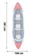 Каяк надувний Bestway Hydro-Force Lite Rapid X3 381 x 100 см 65132 (6941607364604) - зображення 8