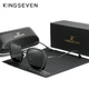 Женские поляризационные солнцезащитные очки KINGSEVEN N7832 Black Gray - изображение 1