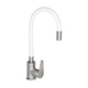 Смеситель для кухни Lidz Vida 015F3 с гибким изливом (k35) LDVID015F3WHI43357 White / Nickel - изображение 1
