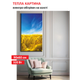 Картина-обогреватель "Желто-голубой пейзаж" на холсте Monocrystal 90x60 см 320 Вт - изображение 1