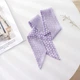 Хустинка-стрічка твіллі для волосся на шию на руку на сумку Honey Fashion Accessories фіолетовий (12-348/3) - зображення 1