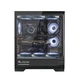 Корпус ALmordor qx25a lcd Black, без бп, для ATX/MicroATX/Mini itx, 1xUSB-C, 2xUSB-A 3.0, макс. cpu - 160 мм/vga - 410 мм/psu - 180 мм, скляні ліва та лицьова панелі, LCD-екран 6.2" (alqx25abk_lcd) - зображення 2