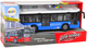 Autobus Lean Toys na baterie ze światłami dźwiękami i napędem frykcyjnym 1:16 Niebieski (16958) (5905884456170) - obraz 1