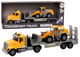 Ciężarówka Lora Lean Toys z koparką ze światłami dźwiękami i napędem Żółta (18718) (5905991018261) - obraz 2
