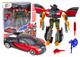 Auto-robot Lean Toys 2 w 1 z akcesoriami i z zestawem 3 sztuk broni Czerwony (18778) (5905991022794) - obraz 2