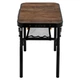 Стол Bo-Camp Woodbine 56x34 cm Чорний-Коричневий - изображение 3