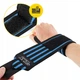 Бинты для запястий (кистевые бинты) 4FIZJO Wrist Wraps Black/Blue (P-5907739317445) - изображение 3