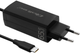 Ładowarka sieciowa Qoltec GaN 65W 5-20V 1x USB-C 3.1 Black (5901878524191) - obraz 1