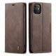 Чехол-книжка CaseMe из нубука для iPhone 12 mini Тёмно-коричневый - изображение 1