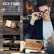 Чехол-книжка CaseMe из нубука для Samsung A25 Светло-коричневый - изображение 6