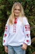 Вышиванка для девочки традиционная 110 Белая (010426193-001) - изображение 1