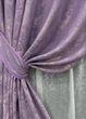 Комплект штор VR-Textil Жакард Мармур 150х270 2шт і Тюль 400х270 1764ш-1400т Бузковий з білим 71-020/3 - зображення 4