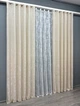 Комплект штор VR-Textil Жаккард Мрамор 100х270 2шт и Тюль 300х270 1763ш-1400т Молочный с белым 71-021/1 - изображение 3