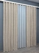 Комплект штор VR-Textil Лен Мрамор 150х270 2шт и Тюль 500х270 1767ш-1276т Бежевый с белым 71-019/4 - изображение 3