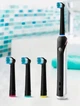 Сменные насадки для электрической зубной щетки Oral-B 4 шт., подходят для Precision Clean и др. Чёрные - изображение 2