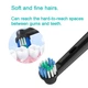 Сменные насадки для электрической зубной щетки Oral-B 4 шт., подходят для Precision Clean и др. Чёрные - изображение 6