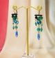 Сережки Кольорові камінці Fashion Earrings різнобарвні - зображення 9