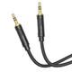 Аудіо кабель HOCO UPA30 AUX to AUX 1м Чорний - зображення 1