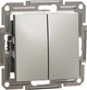 Перемикач 2-клавішний Schneider Electric Asfora самозажимний бронза EPH0600169 - зображення 1