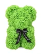 Букет-Медведик из 3D роз Teddy Bear 25см в подарочной коробке зеленый - изображение 3