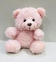 Брелок-игрушка плюшевый мишка Mini Teddy розовый 10 см - изображение 2