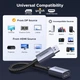 Перехідник DisplayPort - HDMI 4K Ugreen DP133 плетений кабель тато - мама для настільного комп'ютера, проектора, монітора Black (65982) - зображення 4