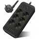 Электрический удлиннитель (8×220В+4×USB+1×Type-C), Self QL-1075U, универсальный удлинитель с юсб 3 м Черный (013s) - изображение 2